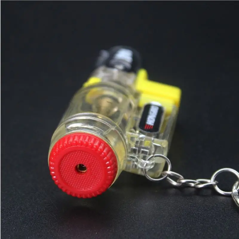 2 шт. ветрозащитная зажигалка с синим пламенем портативный мощный прозрачный