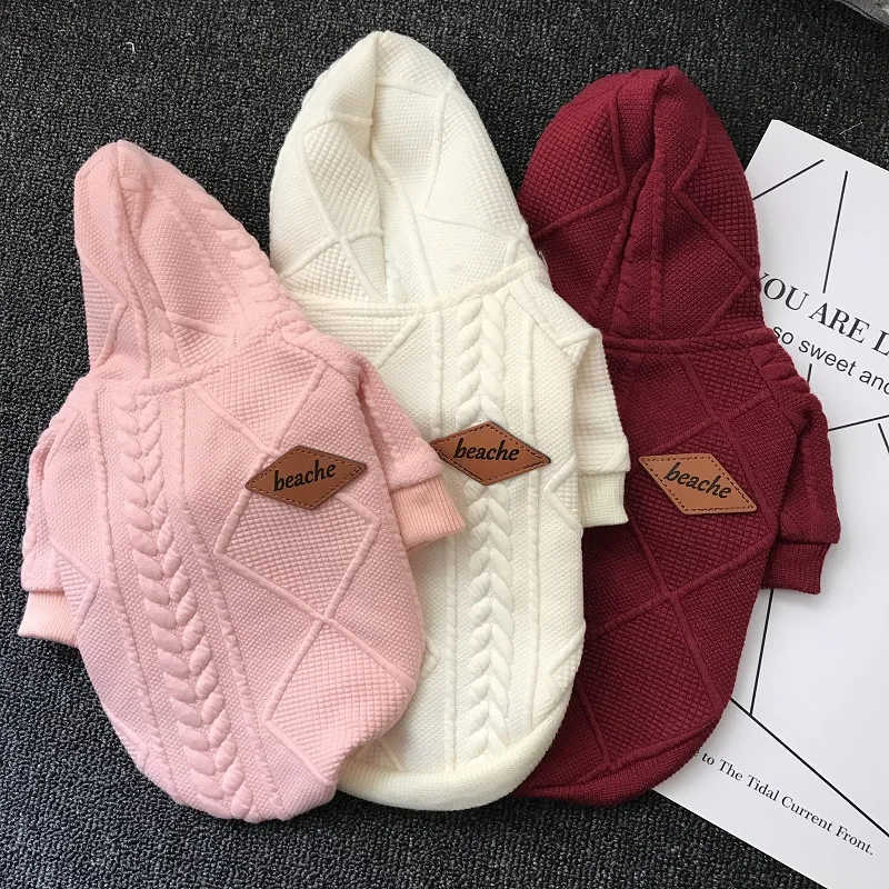 Cheepet осенне зимние однотонные вязаные толстовки с рисунком собаки Повседневный