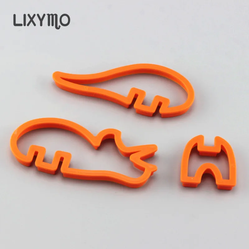 LIXYMO 3 шт./компл. 2017 динозавр DIY fondant Формочки фрезы для тиснения животных формы