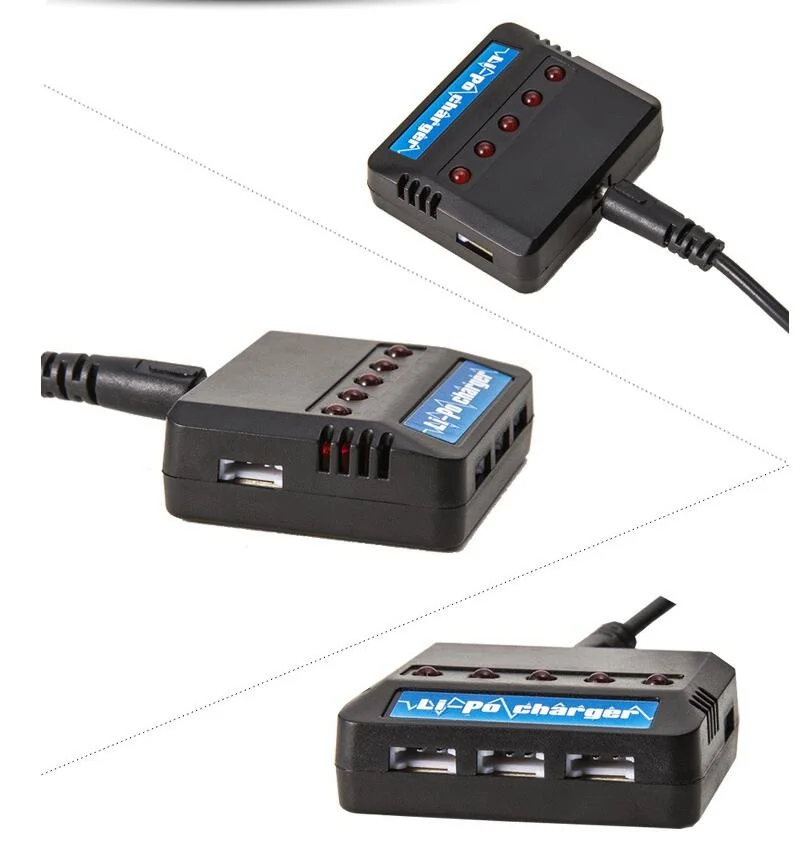 JJRC H47 H47wh E56 батарея 3,7 V 500mAh Lipo батарея и 6в1 зарядное устройство RC Квадрокоптер запасные части для беспилотные вертолеты аксессуары