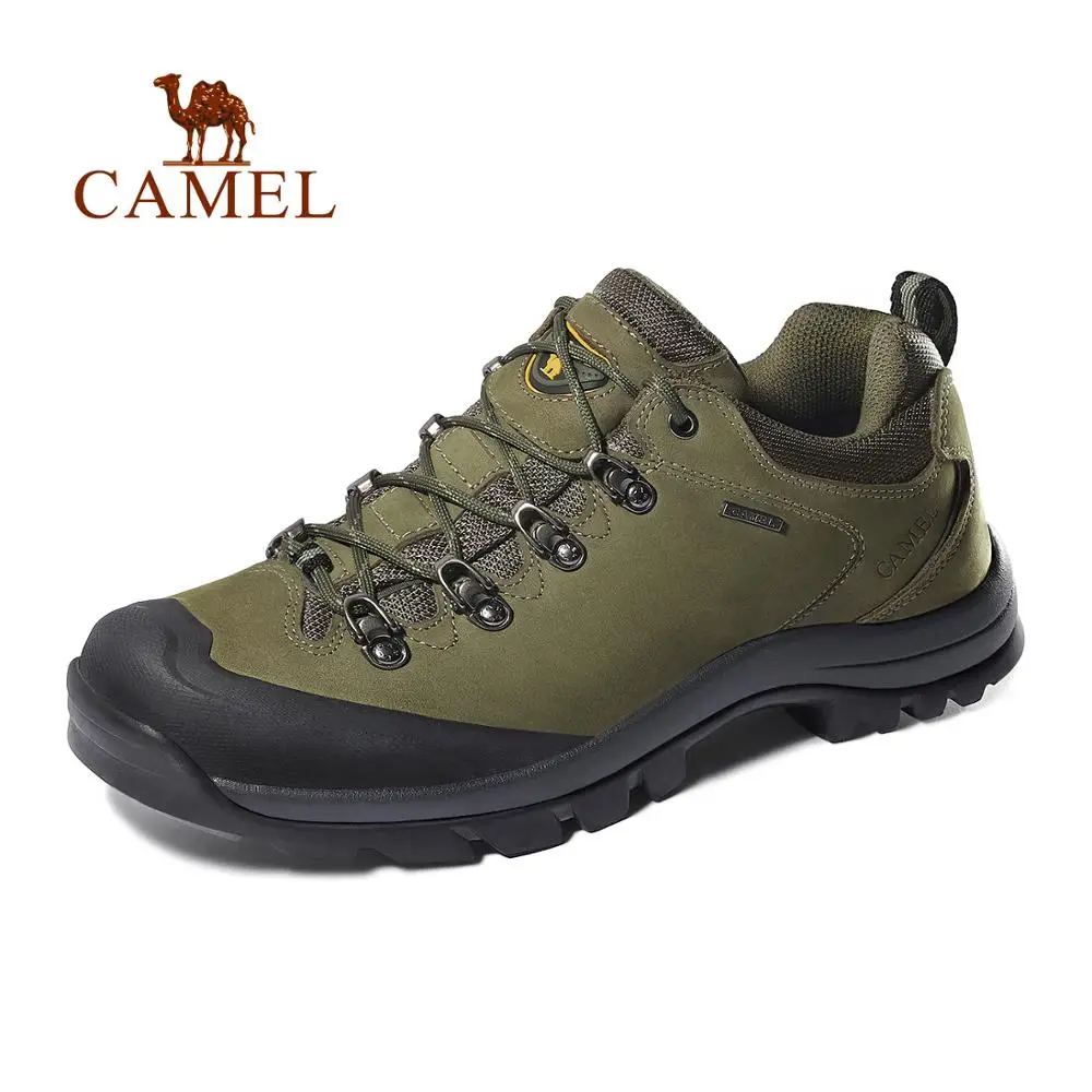 

CAMEL Men Women Outdoor Hiking Shoes Leather Anti-skid Breathable Climbing Trekking Hiking Sneakers