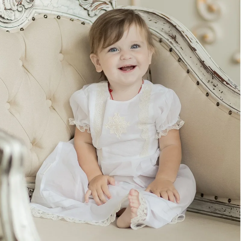 Baptismal set Lucky Child for boys and girls shirt jumpsuit footies blouse hat cap | Детская одежда и обувь