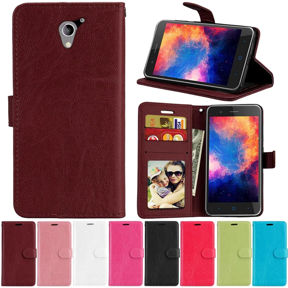 

For ZTE A510 a510 Case Luxury PU Leather Back Cover Case For ZTE Blade A510 A 510 Case Flip Protective Phone Bag Skin With Slots