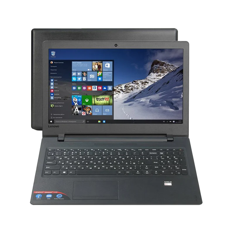 Ноутбук Lenovo 110-15ACL/15.6 &quot/A6-7310/4 ГБ/1 ТБ/НЕТ ODD/R5 M430 2 ГБ/Win10/Черный (80TJ003HRK) |