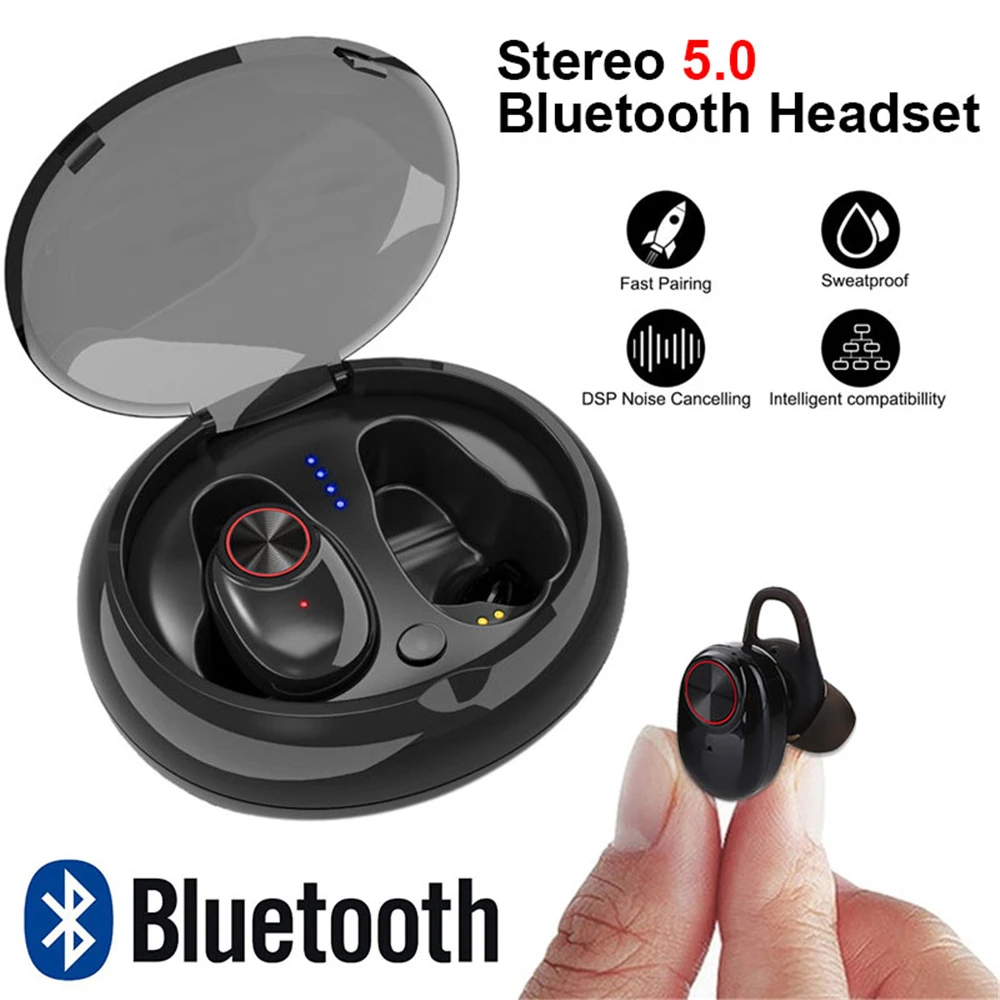 Cewaal TWS двойные наушники Bluetooth 5 0 стерео гарнитура беспроводная мини Беспроводные