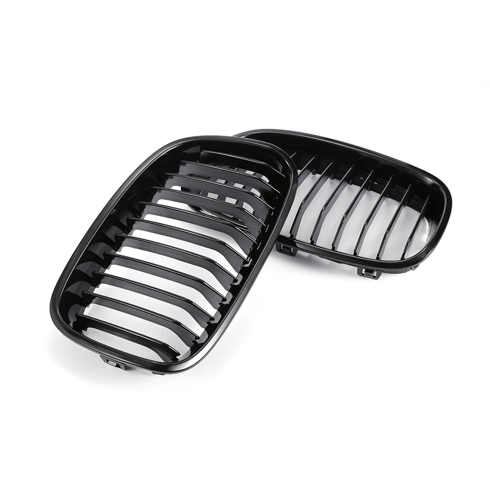Передняя широкая решетка радиатора для BMW F20 116i 118i 120i 125i 2012-2014 глянцевый черный