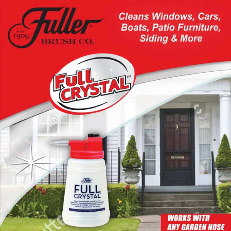 Full Crystal Outdoor Glass Cleaner Home Garden Handheld Spray Fuller Cleaning Tool Brush | Дом и сад