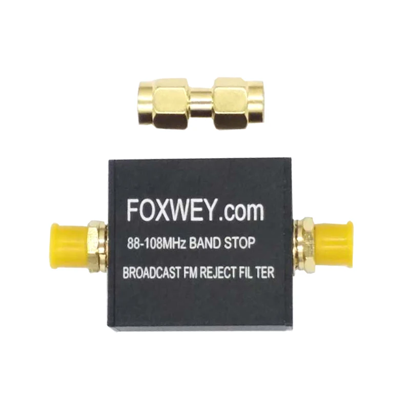 With enclosure RF filter Broadcast FM Band Stop Filter |88- 108 MHz FM Trap| FM band reject filter for SDR RX lowers noise AM, CW, FM, SSB - Цвет: With enclosure