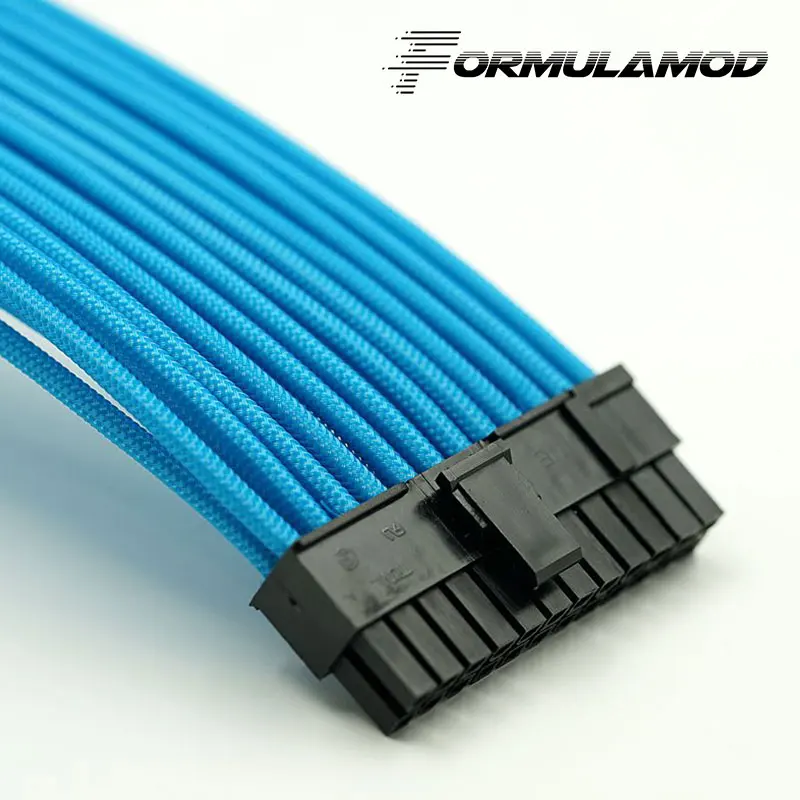 FormulaMod Fm ATX24P B ATX 24Pin материнская плата силовые удлинители 18AWG многоцветные