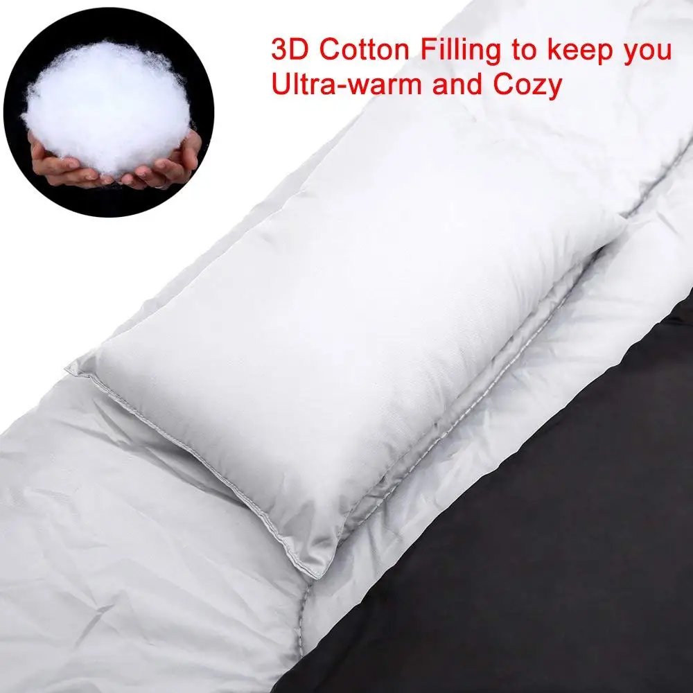 vender Saco De Dormir Leve Impermeável De 2 Pessoas Para Acampar, Mochila, Caminhadas Com 2 Travesseiros