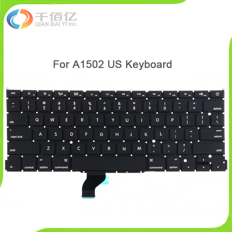 

Brand New For MacBook Pro Retina 13" A1502 Keyboard Replacement without Backlight ME864 ME865 ME866 US Laptop Keyboard