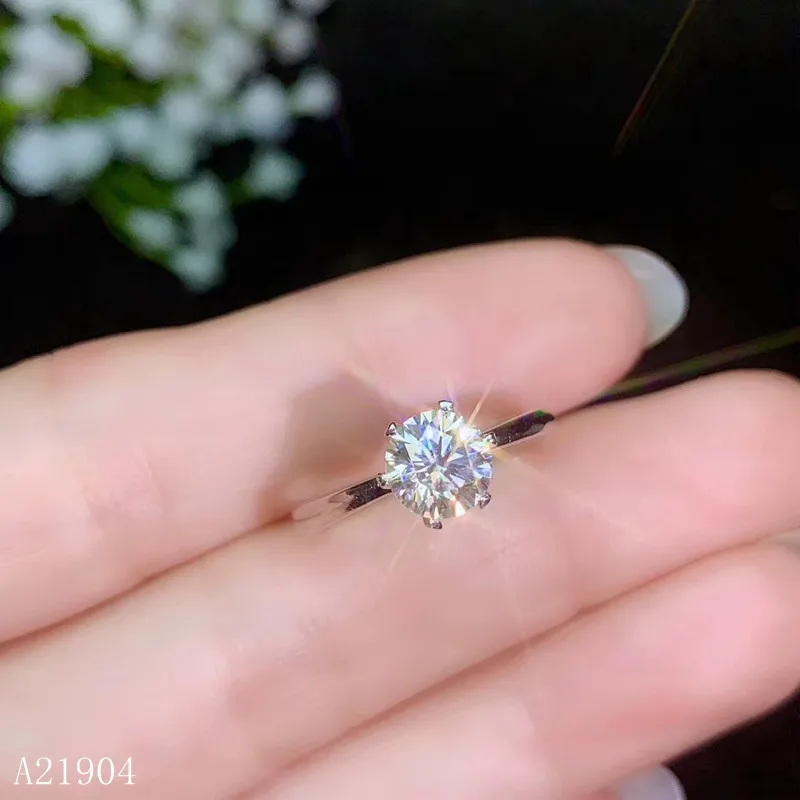 KJJEAXCMY Fine Jewelry 925 серебро инкрустация мох алмаз женское кольцо с сертификатом