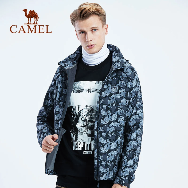 CAMEL Новинка Мужская Флисовая флисовая ветрозащитная походная куртка для спорта