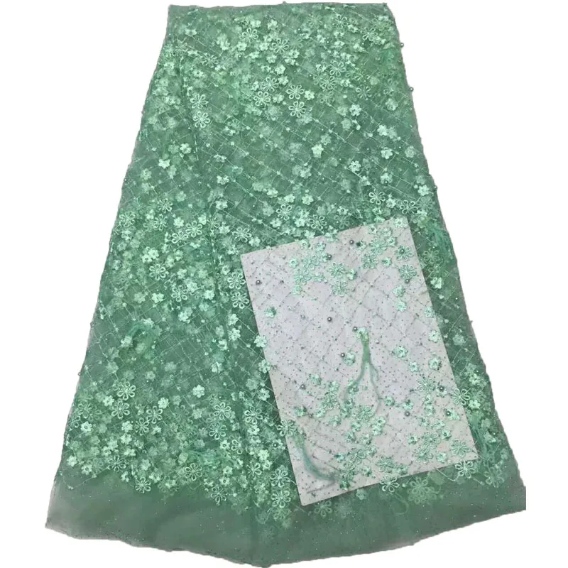 3D Африканский цветок вышитое Тюлевое кружево бисер и перья африканская