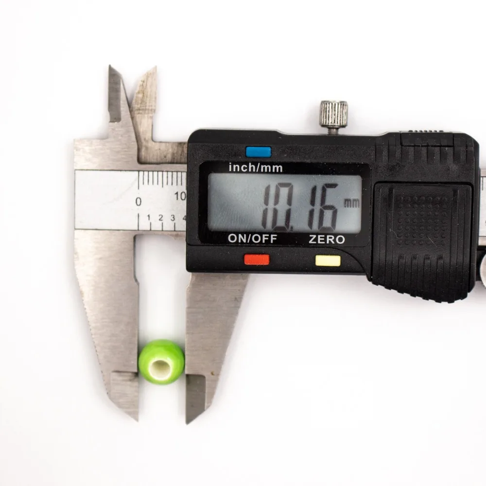 10 шт. для 3 мм круглого шнура зеленые керамические бусины ювелирные изделия