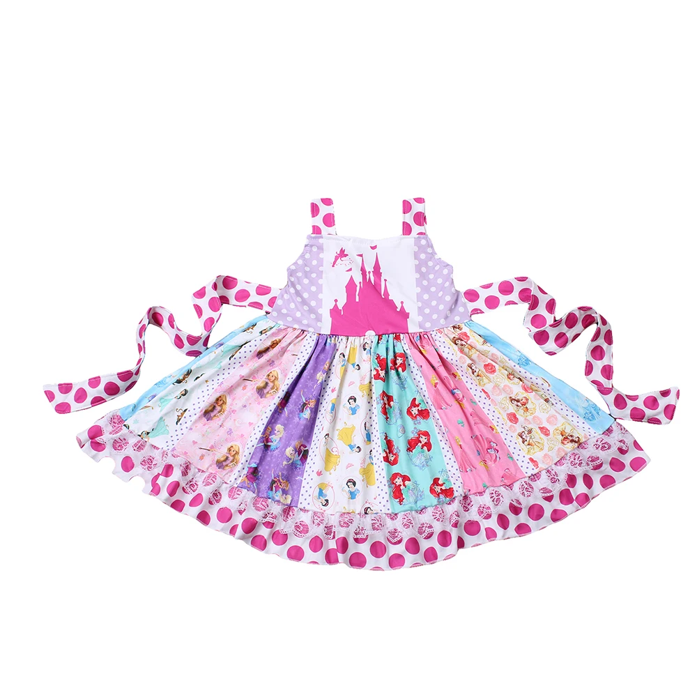 Newborn Baby Girl Clothes Kids dress summer lovely Small cartoon princess pattern | Детская одежда и обувь