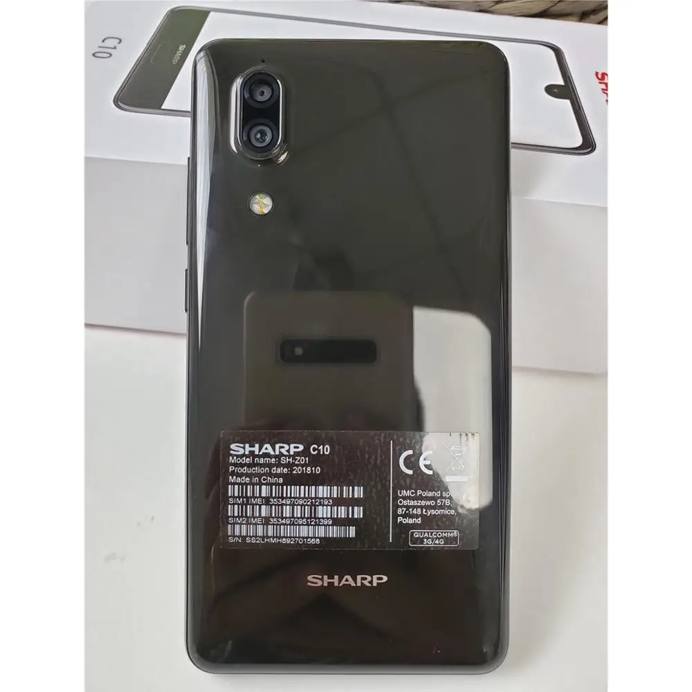 SHARP AQUOS S2 C10 смартфон с 5 дюймовым дисплеем восьмиядерным процессором Snapdragon 630 ОЗУ 4