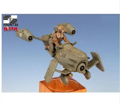 1/35 масштаб resin смола фигурка женский пилот езда hover велосипед