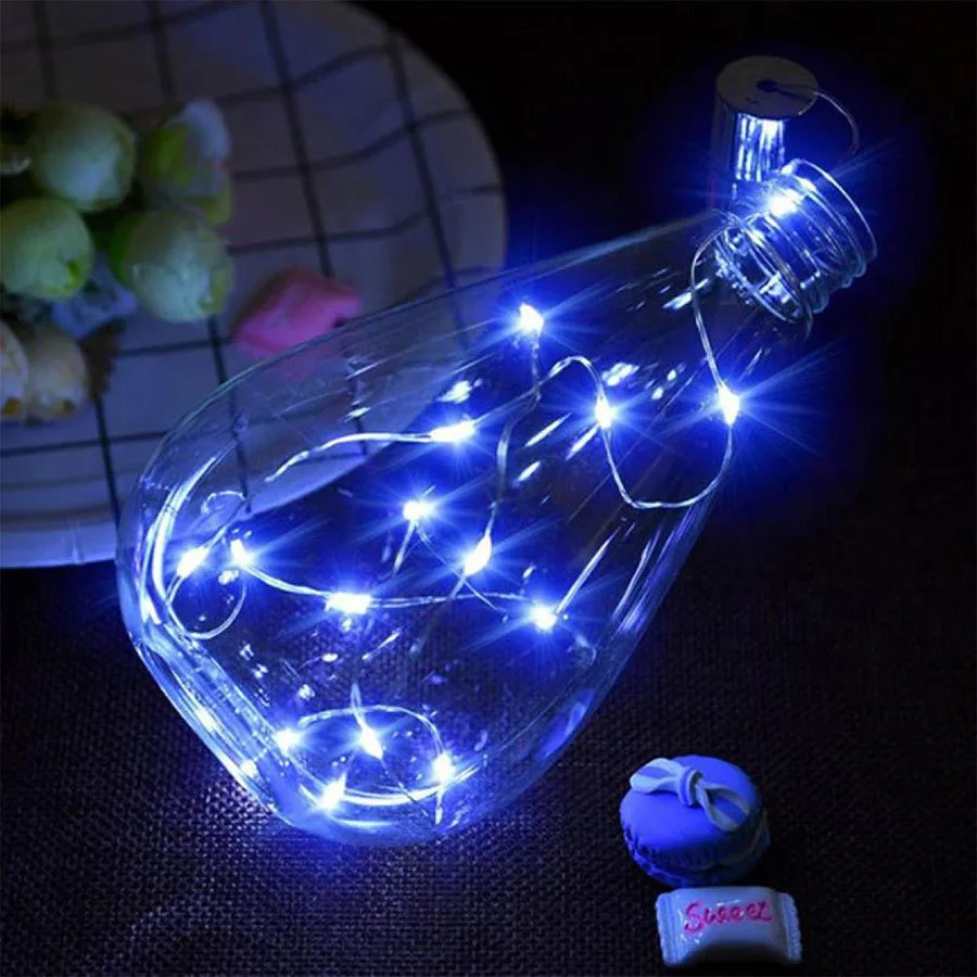 5/10 шт. бутылки вина светодиодный свет строки DIY рождественские гирлянды для
