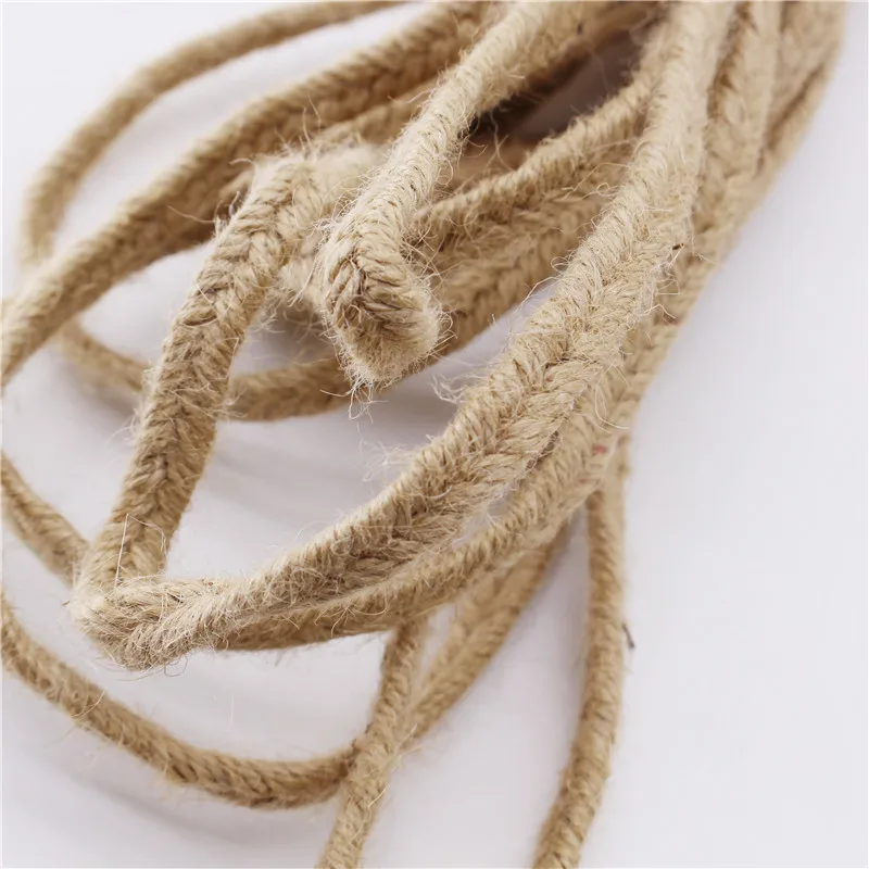 10 м/лот плоский плетеный 1 см Природный Гессе веревка шпагат мешковины лента hanfseil