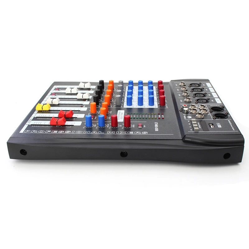 ELM караоке аудио DJ микшер консоли Professional 4 канала микшерный микрофон усилители