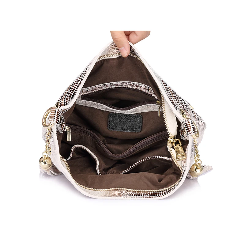Женская сумка через плечо из натуральной кожи REALER|bag with tassels|bags withbag ladies |