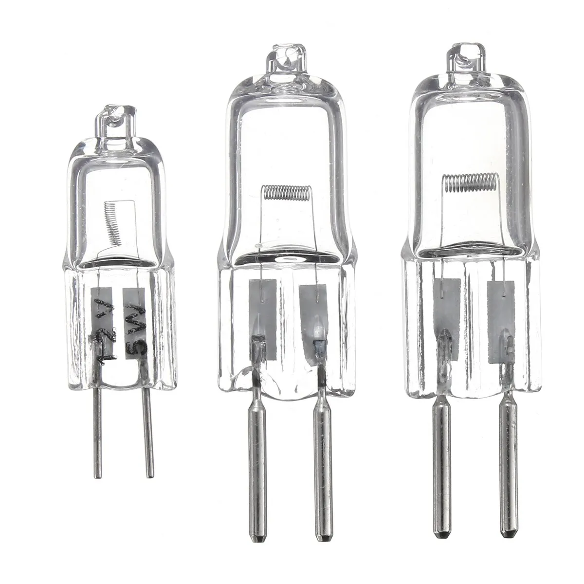Smuxi 1/10 шт 5W 35W 50W энергосберегающий светильник лампочка Вольфрам галогенная лампа AC/DC 12V G4 база Crystal Clear светильник s двухконтактная