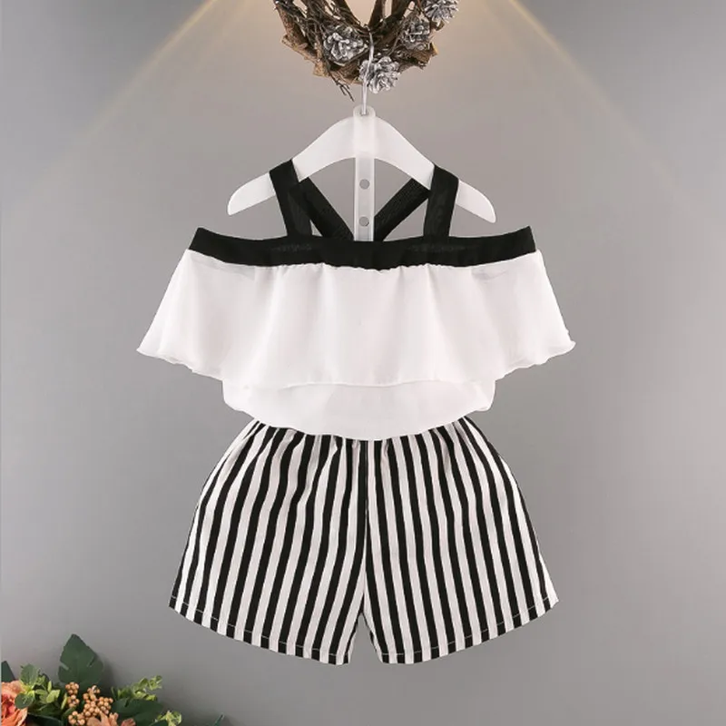 Одежда для девочек 2 шт./компл. Корейская версия летняя эксклюзивная детская