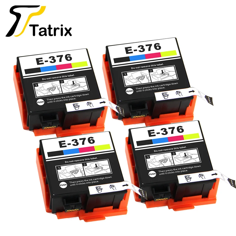 

Tatrix Integration Inkjet Dye Ink T3760 For Epson 376 Compatible Ink Cartridge With Chip Suit For Epson PictureMate PM-525