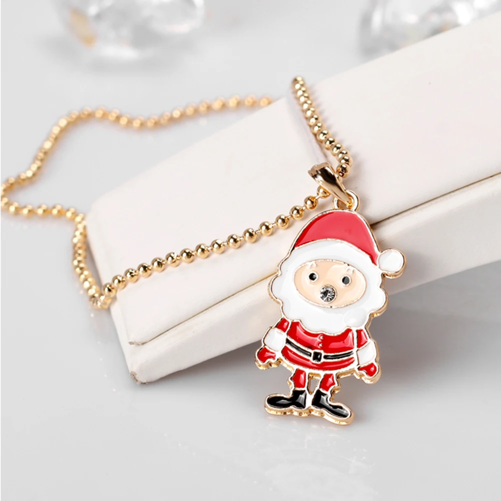 Мужская мода Рождество Стиль Санта Клаус Шарм Подвеска Декор Цепочки и ожерелья