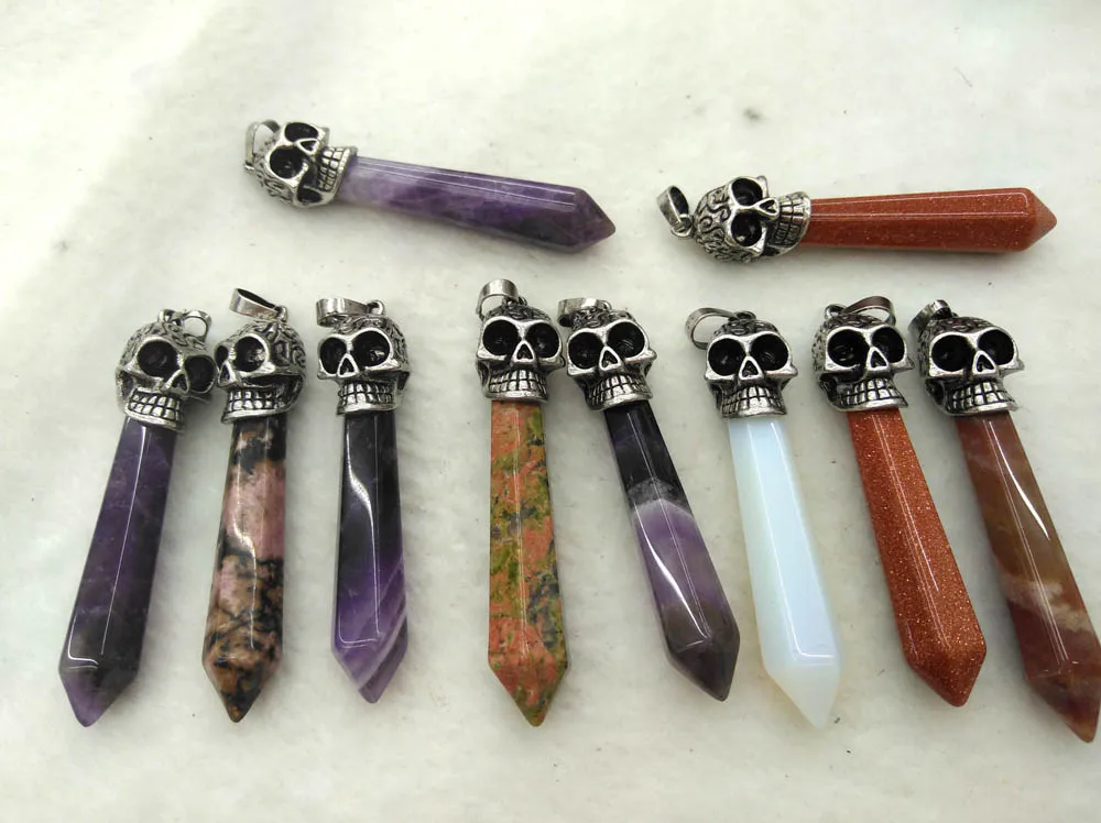 Оптовая продажа 5 шт. подвеска из драгоценного камня-Аметист- натуральный кварц