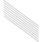 Uxcell 8 шт. 3 мм x 250 мм прозрачный Твердый акриловый круглый стержень PMMA стержень для осветительных аксессуаров ручной работы