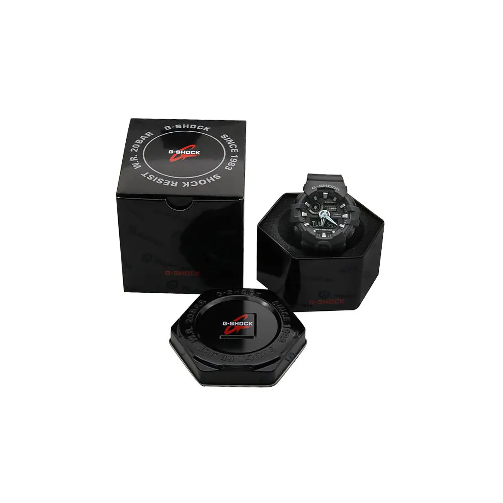Quartz Wristwatches Casio for mens GA 700 1B Watches Mans Watch Wristwatch Wrist men G Shock|Мужские спортивные часы| |