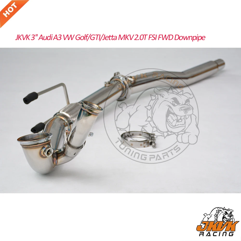 JKVK RACING 3 0 ''Go lf MKV MK5 2 T FSI FWD канальная труба для GT30 и GT35 V Band DOWN PIPE|mk5 jetta|downpipe jettamk5 golf