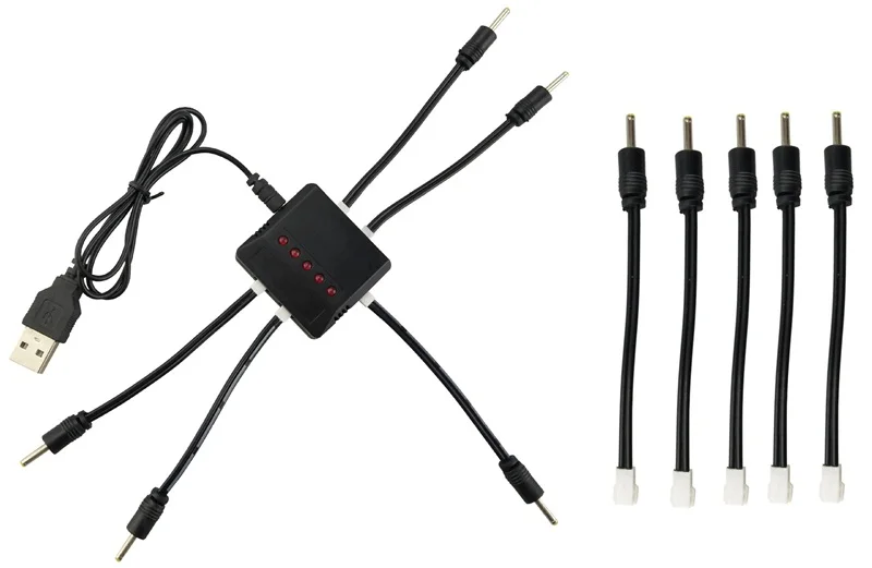 JJRC H47 H47wh E56 батарея 3,7 V 500mAh Lipo батарея и 5в1 зарядное устройство RC Квадрокоптер запасные части для беспилотные вертолеты аксессуары