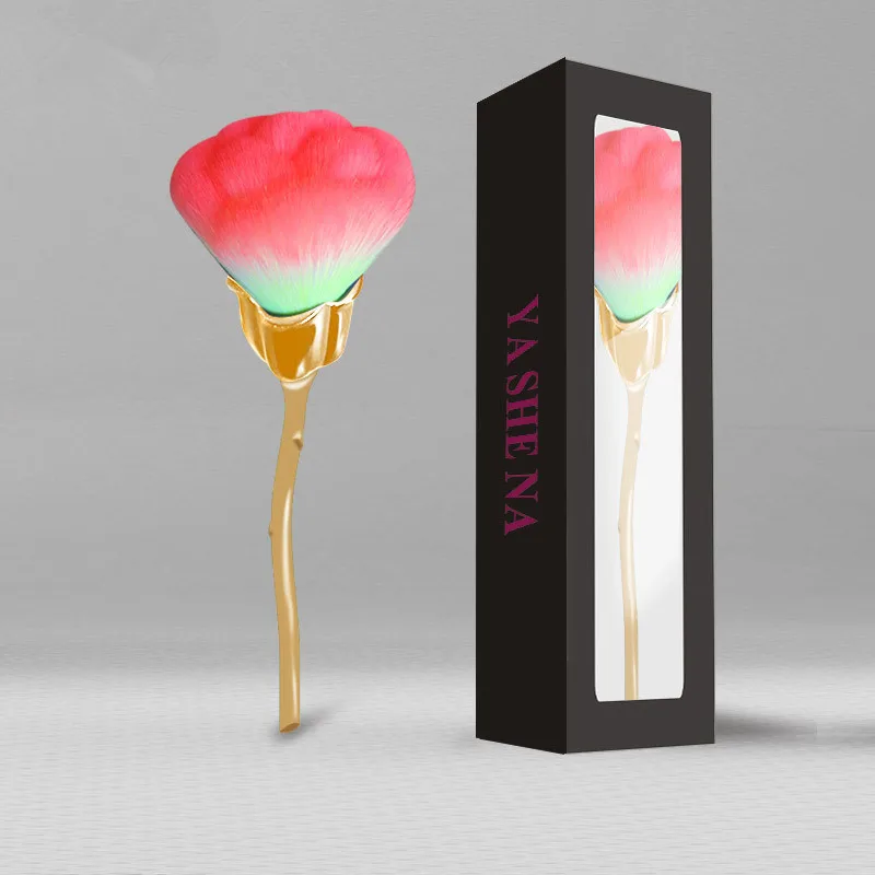 

Профессиональная кисть для пудры синтетическая кисть-Кабуки Косметика Кисть для макияжа Цветочный стиль уход за лицом макияж в коробке