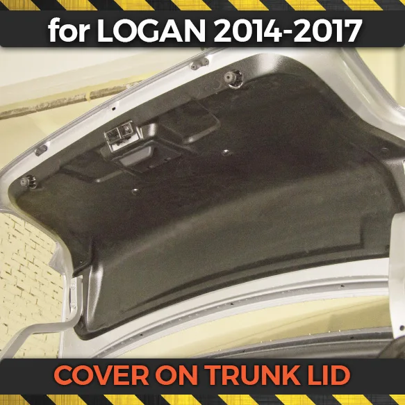 Защитная крышка на крышке багажника для Renault Logan II 2014-2017 пластиковый защитный
