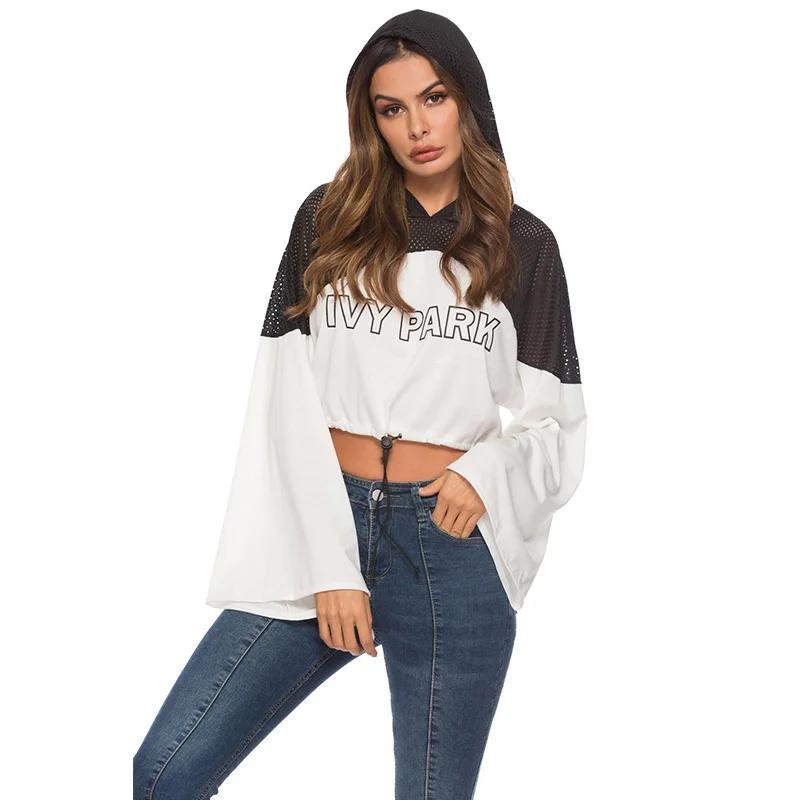 Новые весенние женские женский сетчатый Лоскутные Свитера Пуловеры модный