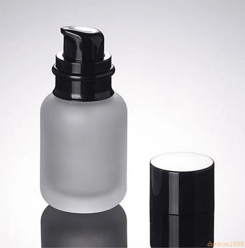 

200PCS 50ml Frosted Glass Beak With Pump Lotion Bottle With Plastic Pump Empty Perfume Bottle For Packaging Fragrance#345