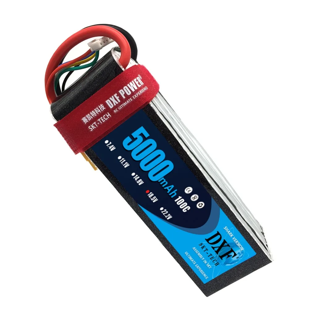 DXF Графен литий-полимерный аккумулятор 5s 18,5 V 5000mAh 100C Burst 200C XT90 XT60 T ремень высокая скорость разрядки для автомобиля Грузовик Лодка Квадрокоптер
