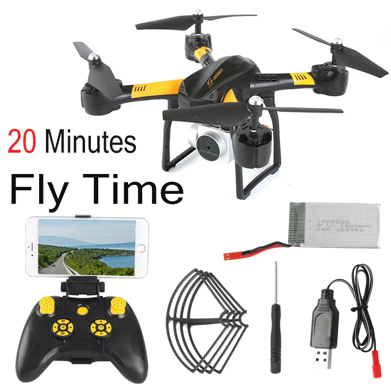 SMRC S10 2.4G 4-AXIS remote control quadcopter drone with HD camera rc dron cam FPV wifi professional helicopter easy play toy | Игрушки и