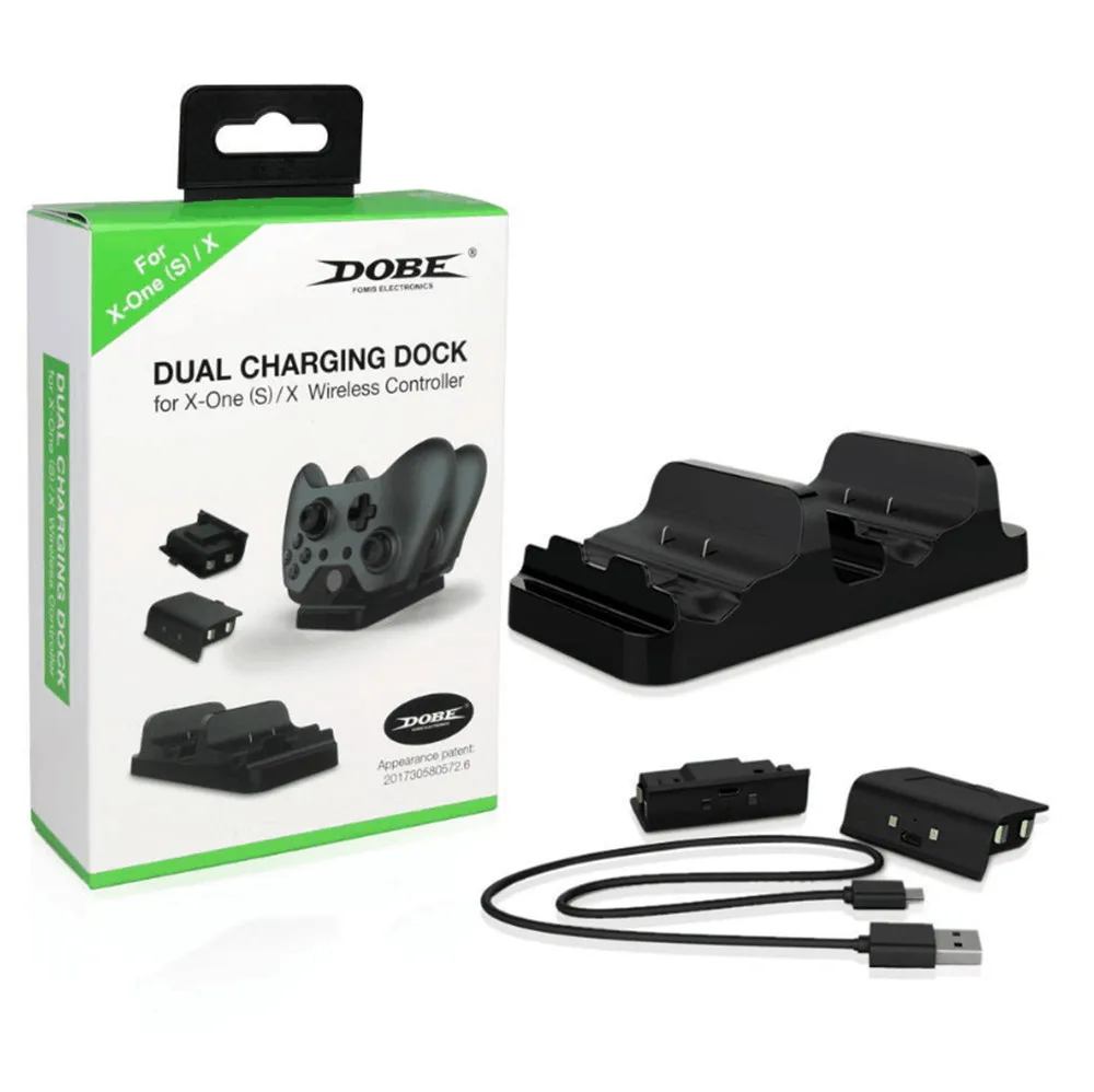 Двойная зарядная док станция с 2 перезаряжаемыми батареями для беспроводного