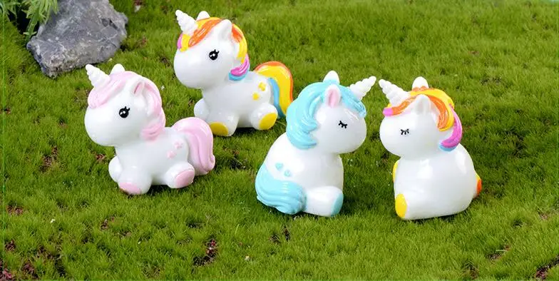 4 6 см Единорог вида стилей миниатюрные садовые орнаменты в стиле Zakka Небольшие