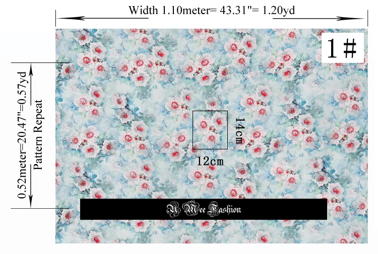 

CNUM SP671 Pure Silk /Elegant Hibiscus Flower/ Silk Fabric 93% Silk 7% Spandex Elastic/Width 1.29yd Thickness 19mm