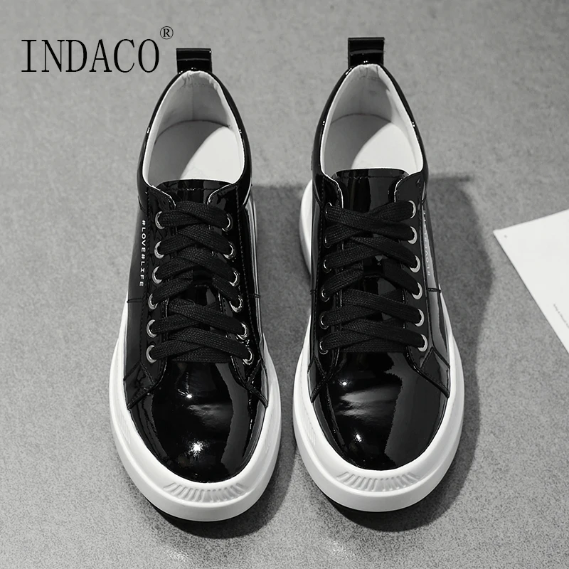 Женские кожаные кроссовки черные или бежевые повседневные на платформе 2021 см 7