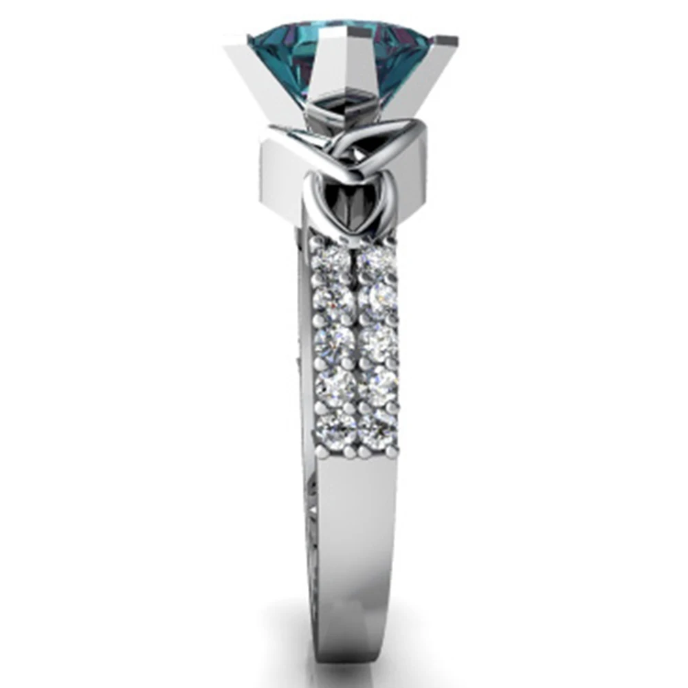 Модные женские туфли свадебные со стразами Обручение кольцо палец ювелирные