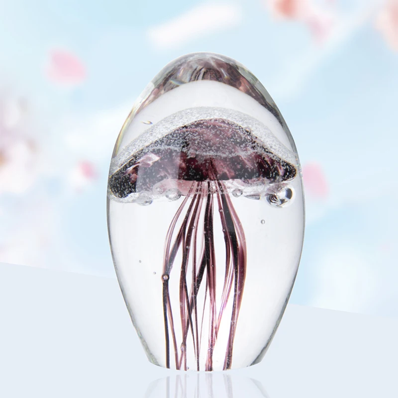 H & D Мини Медузы Скульптура стеклянная морская статуэтка животного орнамент