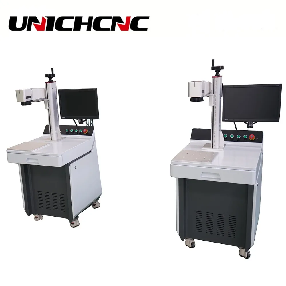 UNICHCNC нержавеющая сталь 20 Вт 30 волоконная маркировочная машина/золотые