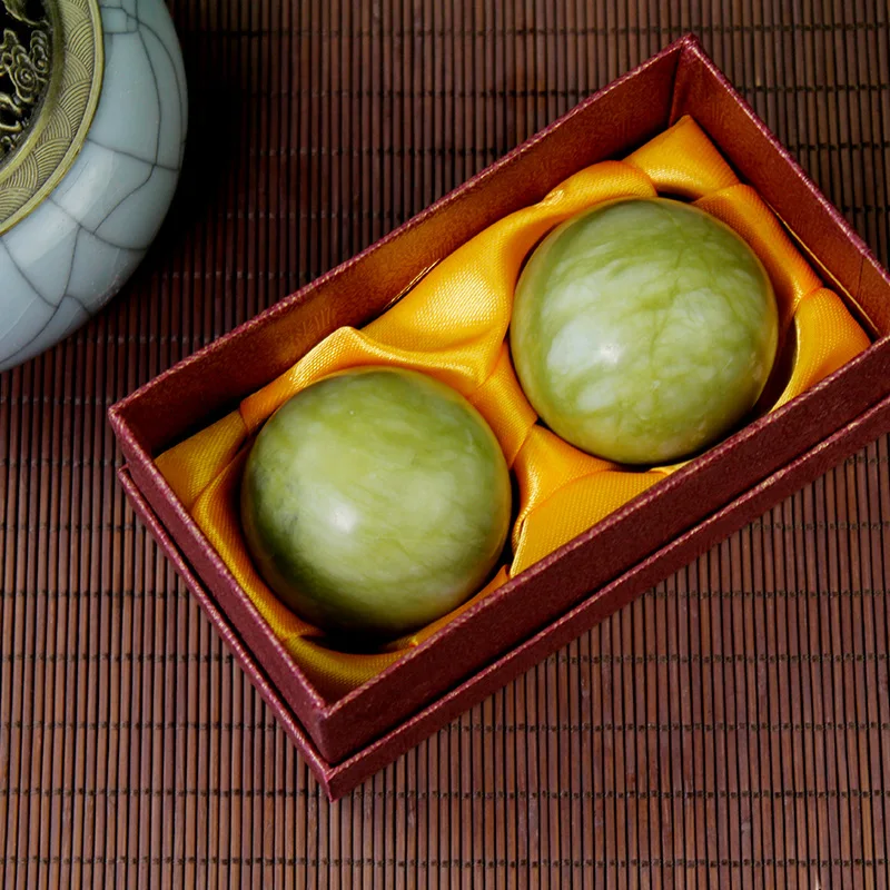 2 шт. Мрамор нефрита производство Баодин китайский здоровье и тренировки стресса