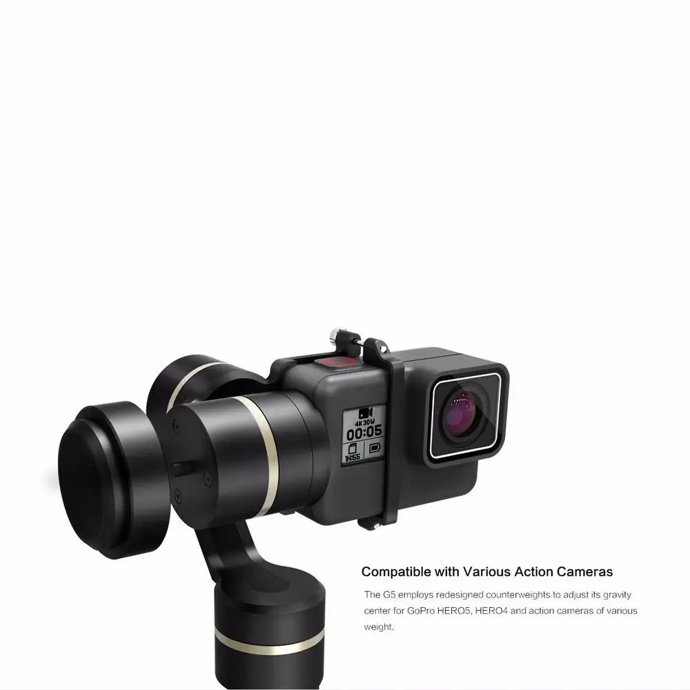 Feiyu Tech G5 3 осевой водонепроницаемый Ручной Стабилизатор для экшн камер GoPro HERO 5 4 +
